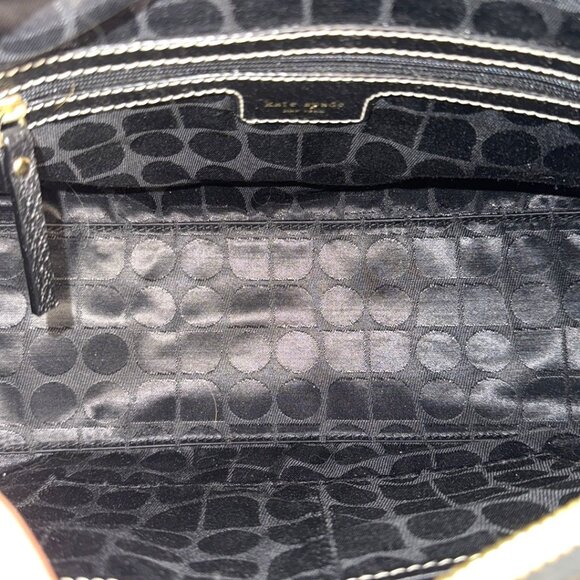 Kate Spade Vintage Leather Logan Dot Noel Pebbled Leather Satchel - Like New - Picture 13 of 15